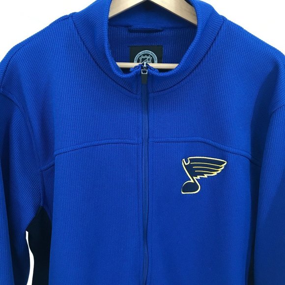 Men's St. Louis Blues XL Fleece Full Zip Jacket Official NHL - Picture 3 of 13